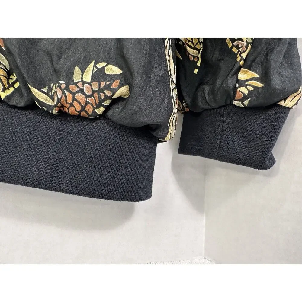 VINTAGE Adolfo Sport 80s 90s Bomber Jacket Unique PRINT’S For All SEASON! Sz.L - Picture 8 of 14